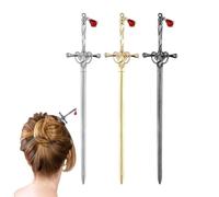Sword Pendant Hairpins Vintage Chinese Punk Trendy Style Hairpin Sword Dish Accessories Women Pin Sticks Hair E0N5