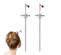 Sword Pendant Hairpins Vintage Chinese Style Trendy Sticks Accessories Sword Pin Hairpin Punk Hair Dish C9R5 Women