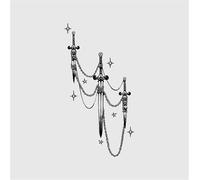 Sword Pendant Plant Ink Waterproof Semi Permanent And Durable 2-Week Temporary Tattoo Stickers, Suitable For Men And Women's Chest, Back, And Arms