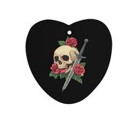 Sword Skull Car Air Freshener Decorative Hanging Aromatherapy Tablets for Car Trucks Love form