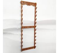 Sword Stands-Natural Bamboo Multi-layer Wall-mounted Sword Holder With Carved Blessing Character,Wall-mounted Sword Display Rack,Classical Hollow Decorative Racks For Katana,bokken,samurai Sword