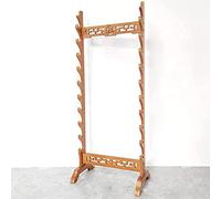 Sword,Sword Weapon Stand Sword Katana Holder, Multilayer Floor Standing Display Sword Storage Rack, 5/6/8/9/10-floors Weapon Shelves Martial Arts Sword Hanger, Vertical Bracket Display Stand