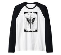 Sword That Has Butterfly Wings Raglan Baseball Tee