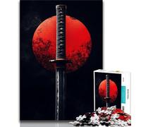 Sword Under The Moon Jigsaw Puzzles 1000 Pieces for Adults Teens,Challenging Game Gifts for Is Ideal As A Gift for The Whole Family 38x26cm