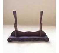 Sword Wall Mount, Sword Stand Desktop Samurai Katana Gladiator Holder Rack for Display- Solid Wood 1-Tier(Wenge 2 Tier)