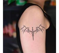Sword Wing Waterproof Semi-Permanent And Long-Lasting 2 Weeks Temporary Tattoo Stickers For Men And Women Finger Chest Arm Back(5pcs)