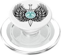 Sword Wings Celtic Tree Viking Nordic Warrior Mythology PopSockets PopGrip for MagSafe