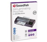 Swordfish A4 2 x 125 (250) Micron Laminating Pouches [Pack of 100] Ref: 48021