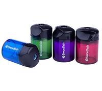 Swordfish ‘Canister’ Pencil Sharpener with Mess-Free Canister [Pack of 10] Assorted Colours [40032]