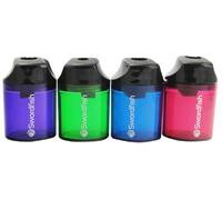 Swordfish Double Hole Canister Pencil Sharpener - Assorted Colors (Pack of 1)