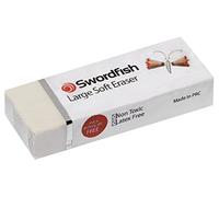 Swordfish ‘Large Soft’ Eraser [Pack of 2] PVC and Phthalate Free Eraser [40278]