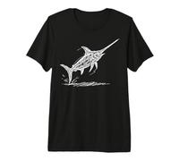 Swordfish Line Art Ocean Premium T-Shirt