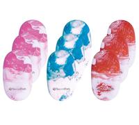 Swordfish Marble Eraser [Pack of 9] PVC and Phthalate Free Tablet Eraser - Assorted Colours [40376]