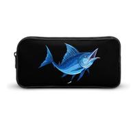 Swordfish Marlin Sailfish Large Pencil Case Big Capacity Pencil Pouch Pen Bag Marker Pen Case for Women Men