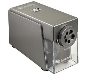Swordfish Omni 6 Hole Electric Pencil Sharpener with Replaceable Helical Blade and Auto Stop Function [40391] 6-12mm