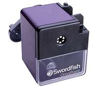 Swordfish ‘OmniPoint’ Multiple Size Desktop Manual Pencil Sharpener with Replaceable Helical Blade and Pencil Point Options [40305] 8-12mm