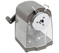 Swordfish ‘Scholar’ Multiple Size Desktop Manual Pencil Sharpener with Replaceable Helical Blade[40104] 8-12mm ,grey