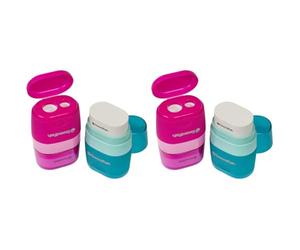Swordfish ‘Twin Combo’ Double-Hole Pencil Sharpener and Eraser [Pack of 2] Assorted Colours [40296]
