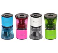 Swordfish ‘Twin Inverta’ Double-Hole Pencil Sharpener with Mess-Free Canister [Pack of 12] Assorted Colours [40271]