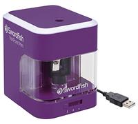 Swordfish ‘VariPoint Mini’ Dual Power Pencil Sharpener with Pencil Point Options and Auto Stop Function [40304]
