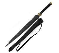 Swords and more Jian Umbrella with Sword Handle Large Stick Umbrella 105 cm Storm Proof with 16 Spokes Chinese Samurai Umbrella Windproof Design for Everyday and Cosplay