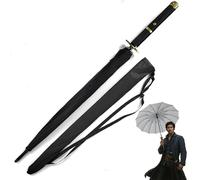 Swords and more One Piece 16K Premium Version Large Katana Samurai Sword Rain Umbrella with Long Handle, Zoro's Shuusui, 100 Cm