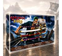 Swords and more One Piece Roronoa Zoro Collector's Box | 4 Mini Katana Set 24cm in Acrylic Display Case | Enma, Shusui, Wado, Kitetsu Letter Openers | Official Anime Desk Diorama & Manga Merch Gift