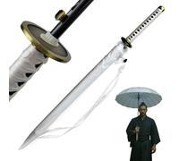 Swords and more One Piece Umbrella, 16K Premium Version, Large Katana Samurai Sword Umbrella, Storm Resistant with Long Handle