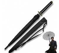 Swords and more One Piece Umbrella, 16K Premium Version, Large Katana Samurai Sword Umbrella, Storm Resistant with Long Handle