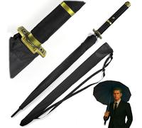 Swords and more One Piece Umbrella, 16K Premium Version Umbrella, Anime Umbrella, Large Katana Samurai Sword Rain Umbrella, Parasol, UV Protection, Storm Resistant with Long Handle, 100 cm
