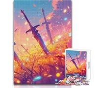 Swords of The Fallen 1000 Piece Adult Puzzles Interactive Educational Skill Game Great Meaningful Gift Idea Size 38x26cm