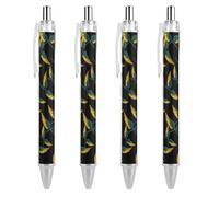 Swords With Wings Retractable Ballpoint Pens 0.5mm Fine Black Inks Roller Smooth Writing Office Supplies 4 PCS