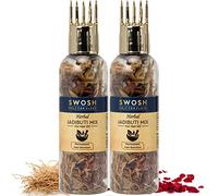SWOSH Ayurvedic Herbal Hair Oil Mix 2 Combo Bottle with Herbal Mix for Healthy Hair Growth Packed with Goodeness of Ayurvedic Natural Dried Herbs For Oil Infusion |Made In India