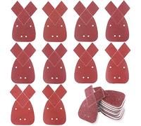 Swpeet 100 Pcs 10 Sizes Mouse Detail Sander Sanding Sheets Sandpaper with Extra 2 Tips for Replacement to Fit Black and Decker Detail Palm Sander - 40/60/80/100/120/180/240/320/400/800 Grits