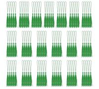 Swpeet 100Pcs Grass Green 13cm/5 Inch Silky Handmade Soft Floss Small Craft Tassels Kit, Bookmark Tassels with Cord Loop Mini Tassels with Loops for Jewelry Making DIY Crafts Decoration