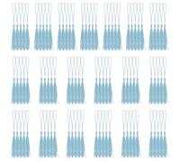 Swpeet 100Pcs Sky Blue 13cm/5 Inch Silky Handmade Soft Floss Small Craft Tassels Kit, Bookmark Tassels with Cord Loop Mini Tassels with Loops for Jewelry Making DIY Crafts Decoration