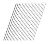 Swpeet 104Pcs 12 Sizes 0.3 mm, 0.4 mm, 0.5 mm, 0.6 mm, 0.8 mm, 1 mm, 1.2 mm, 1.4 mm, 1.6 mm, 1.8 mm, 2 mm, 3 mm 40cm-16 Length Stainless Steel Rods Sets