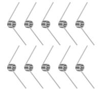 Swpeet 10Pcs 90 Degree Stainless Steel Torsional Springs 1.5mm Wire Diameter 10mm Outside Diameter, 40mm Tiny Torsional Spring Mechanical Small Torsion Spring for Home Repair Woodworking DIY Project