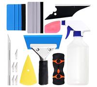 Swpeet 14Pcs Wallpaper Smoothing Tool Assorment Kit, Squeegee Scraper, Carving Knife with Blades, Tint Removal Blade and 500ML Spray Bottle for Stick Wallpaper Car Wrap Vinyl Window Tint Glass Film