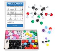 Swpeet 178 Pcs Molecular Model Kit for Inorganic & Organic Molecular Model Teacher and 16 Years and Over Teenages Kit - 69 Atoms & 30 Orbitals & 78 Links & 1 Short link remover tool - Science Toys