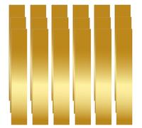 Swpeet 18Pcs 6 Sizes 0.002"/ 0.004"/ 0.006"/ 0.008"/ 0.012"/ 0.016" Thickness Brass Strip Assortment Kit, 6" Length x 1" Width Brass Sheet Metal Plates Brass Shim Stock for Crafts DIY Decoration