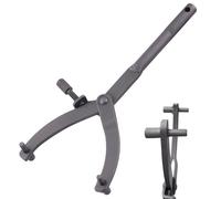 Swpeet 1Pcs 11'' Spanner Wrench, Adjustable Clutch Wrench Holder Hub Flywheel Sprocket with 0.75''-4.3'' Arm Opening Range, Fan Clutch Removal Tool for Scooter Motorcycle Accessories (Type A)