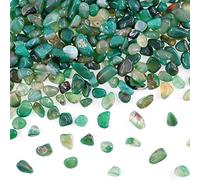 Swpeet 1Pound Marine Milky Agate Bulk Stone Large Gemstone Crushed Pieces 0.35-0.5" inch Tumbled Stone Chips Crushed Natural Crystal Quartz Perfect for Jewelry Making Home Decoration, stone