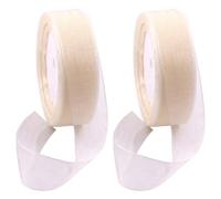 Swpeet 2 Rolls 50 Yards x 1 Inch Beige Shimmer Sheer Fabric Ribbons Organza Ribbon, Transparent Sheer Ribbon Chiffon Fabric Ribbons for Bouquets Wedding Birthday Decoration