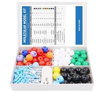 Swpeet 200 Pcs Molecular Model Kit for Organic and Inorganic Chemistry, Chemistry Molecular Model Student and Teacher Set - 83 Atoms & 116 Links & 1 Short Link Remover Tool