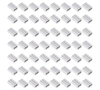 Swpeet 200Pcs 1/16" - 1.5mm Aluminum Crimping Loop Sleeve for Wire Rope and Cable or Anything Else Require Strong Cable