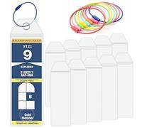 Swpeet 20Pcs Cruise Luggage Tags Clear Tags Cruise Travel Essentials with Steel Loops, Luggage Tag Holders Fits for All Ships and Celebrity Cruise