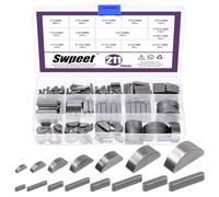 Swpeet 211Pcs Metric Woodruff Key Assortment Kit with 15 Sizes Woodruff Semicircle Keys Half Moon Keys Keyway Shaft Crank Keys Parallel Drive Shaft Keys for Fasteners Mechanical Industry Crankshaft