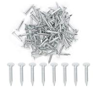 Swpeet 300Pcs 1-1/4 Inch High Quality Galvanized Roofing Felt Nails, Roofing Felt Nails Suit for Fasten Roofing Felt, Asphalt Shingles and Insulation Board