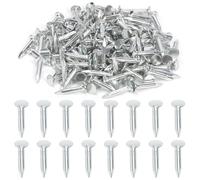 Swpeet 300Pcs 1 Inch High Quality Galvanized Roofing Felt Nails, Roofing Felt Nails Suit for Fasten Roofing Felt, Asphalt Shingles and Insulation Board
